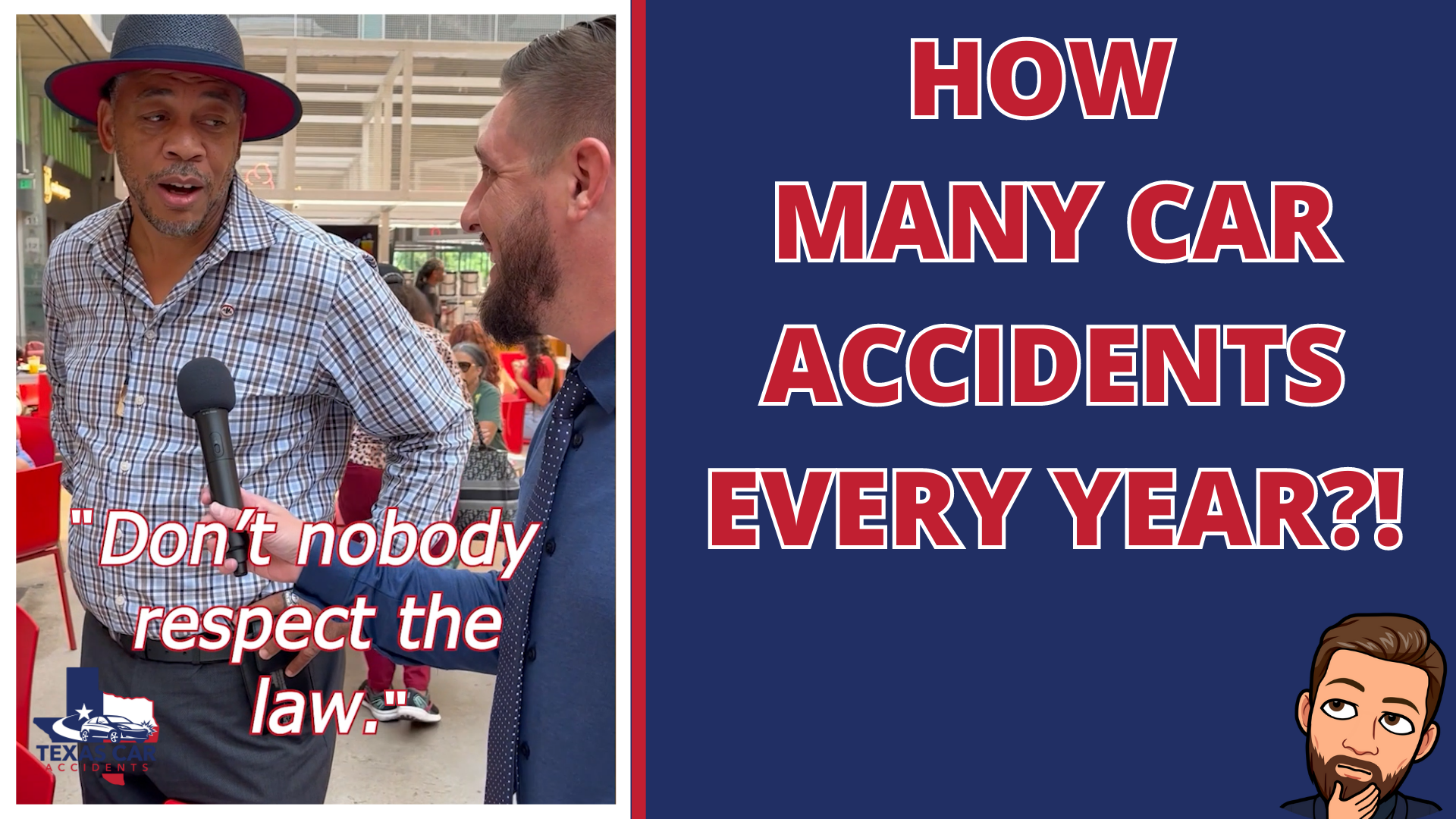 how many car accidents per day in texas